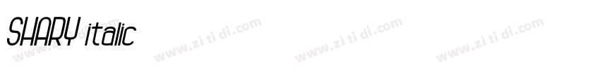 SHARY italic字体转换